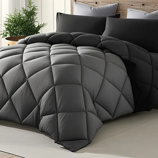 Cosybay 3pcs/7pcs Luxury Color Bed Comforter Sets, 4 Pillowcases, 1 Comforter Sets Queen, 1 Flat Sheet, 1 Fitted Sheet, Quilt Set, Perfect for Home Bedroom & Hotel & School,